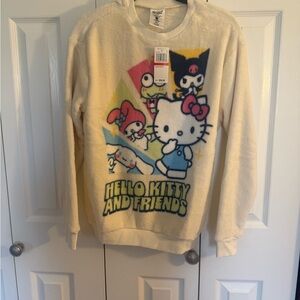 Sanrio Cream Hello Kitty & Friends Fuzzy Pullover